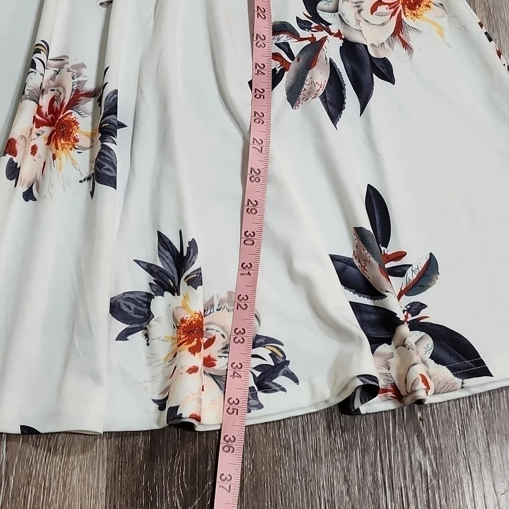 💛 Ouges medi dress size S  cotton  and spandex - Picture 5 of 9